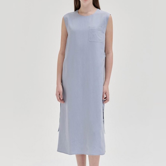 Korean brand NILBY P  24N Linen Two Way Dress Size M - Picture 1 of 6